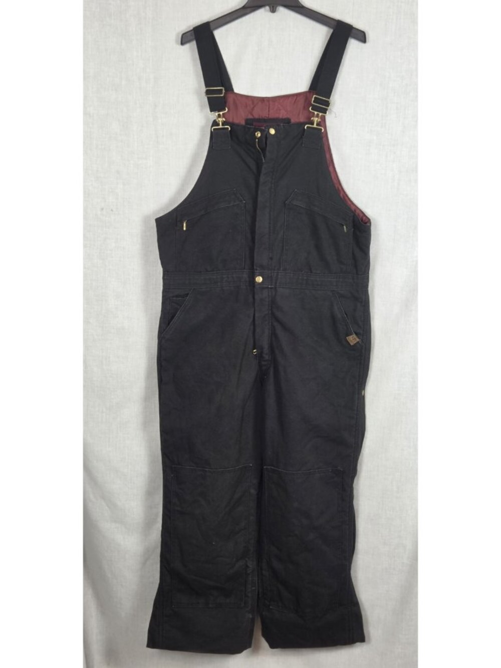 Real Ranch Insulated Coveralls Bib Overalls Quilted Men's L Unisex Work Farm